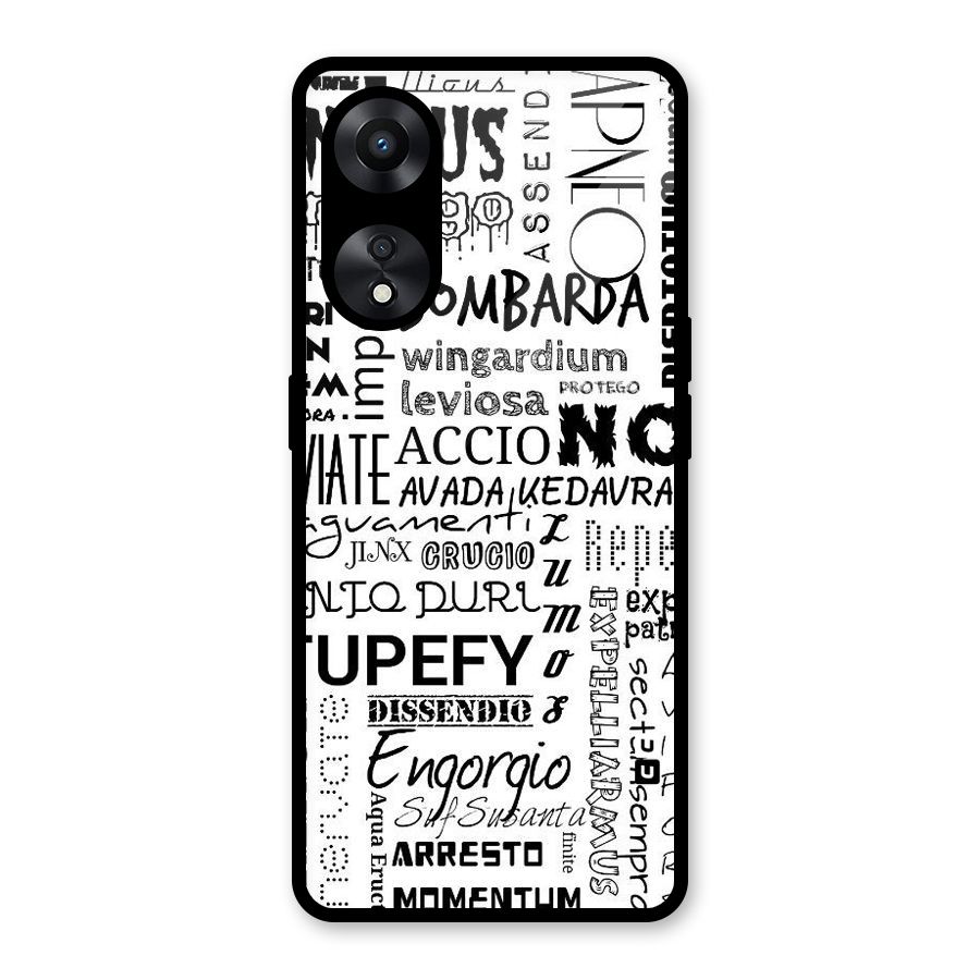 Stupefy Glass Back Case for Oppo A78