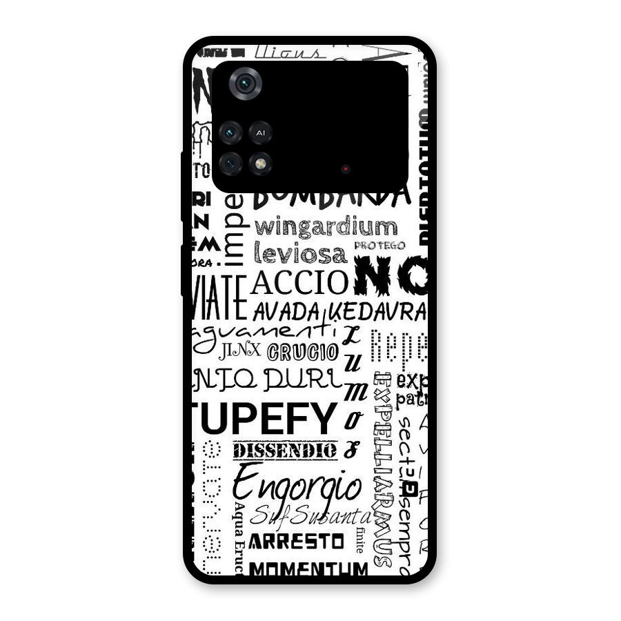 Stupefy Glass Back Case for Poco M4 Pro 4G