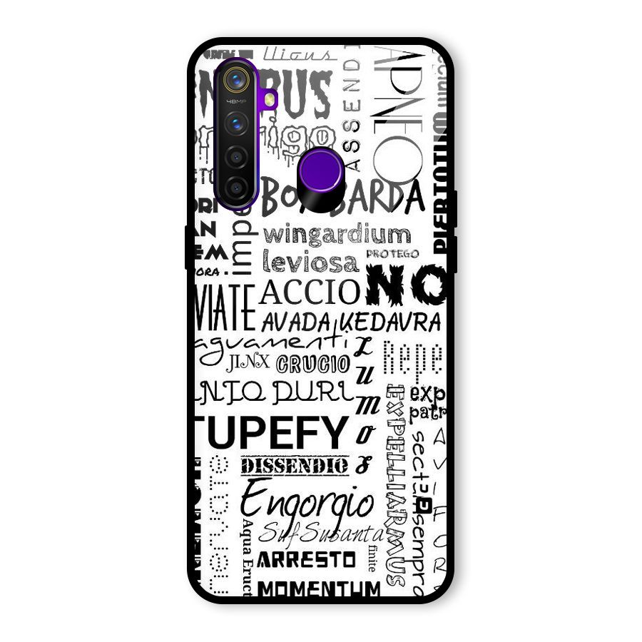 Stupefy Glass Back Case for Realme 5 Pro