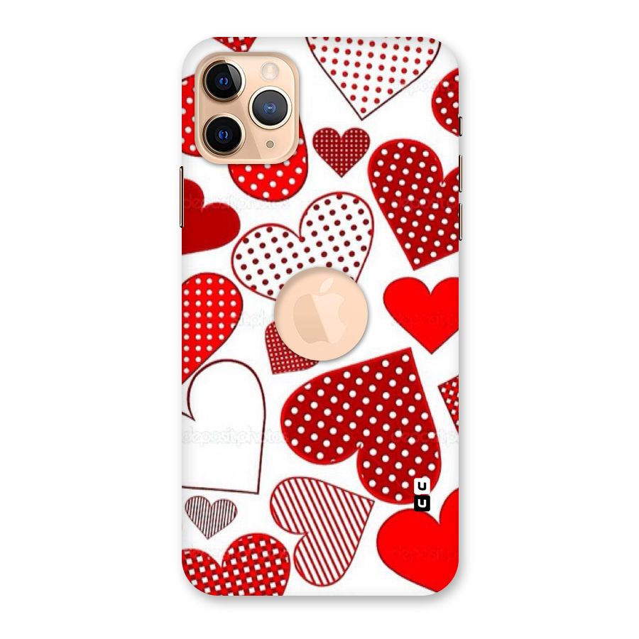 Style Hearts Back Case for iPhone 11 Pro Max Logo Cut