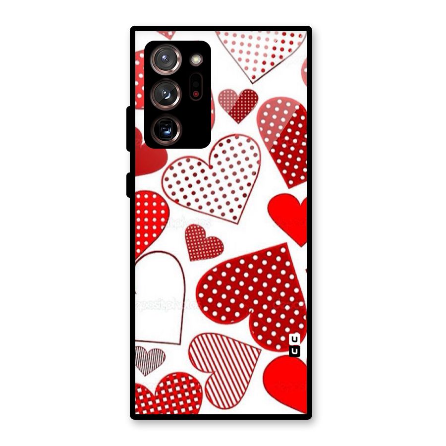 Style Hearts Glass Back Case for Galaxy Note 20 Ultra 5G