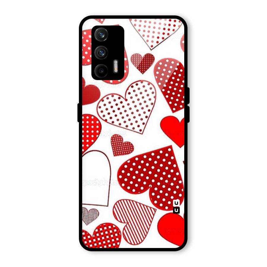 Style Hearts Glass Back Case for Realme GT 5G