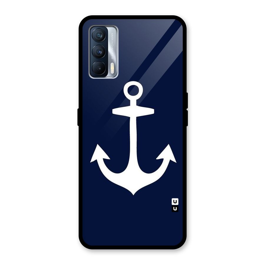Stylish Anchor Design Glass Back Case for Realme X7