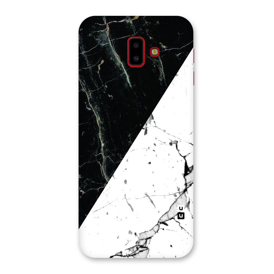 Stylish Diagonal Marble Back Case for Galaxy J6 Plus