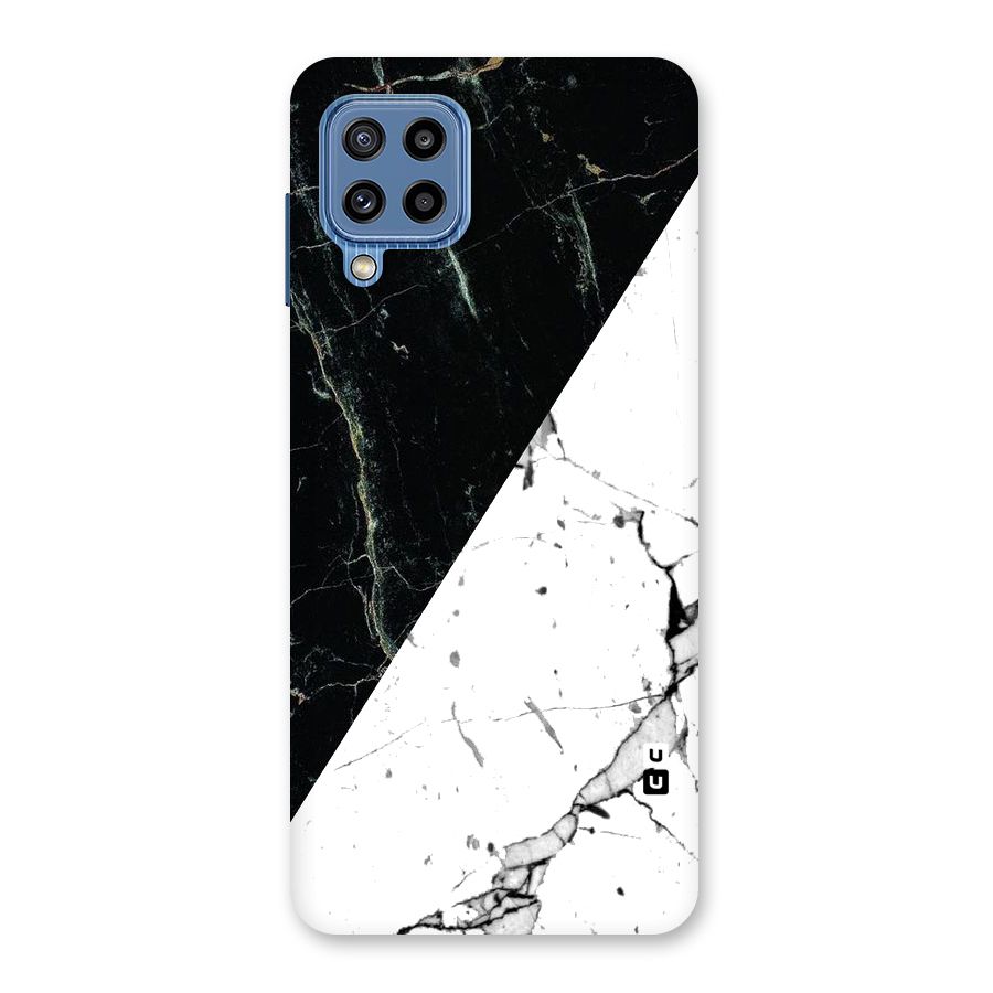 Stylish Diagonal Marble Back Case for Galaxy M32