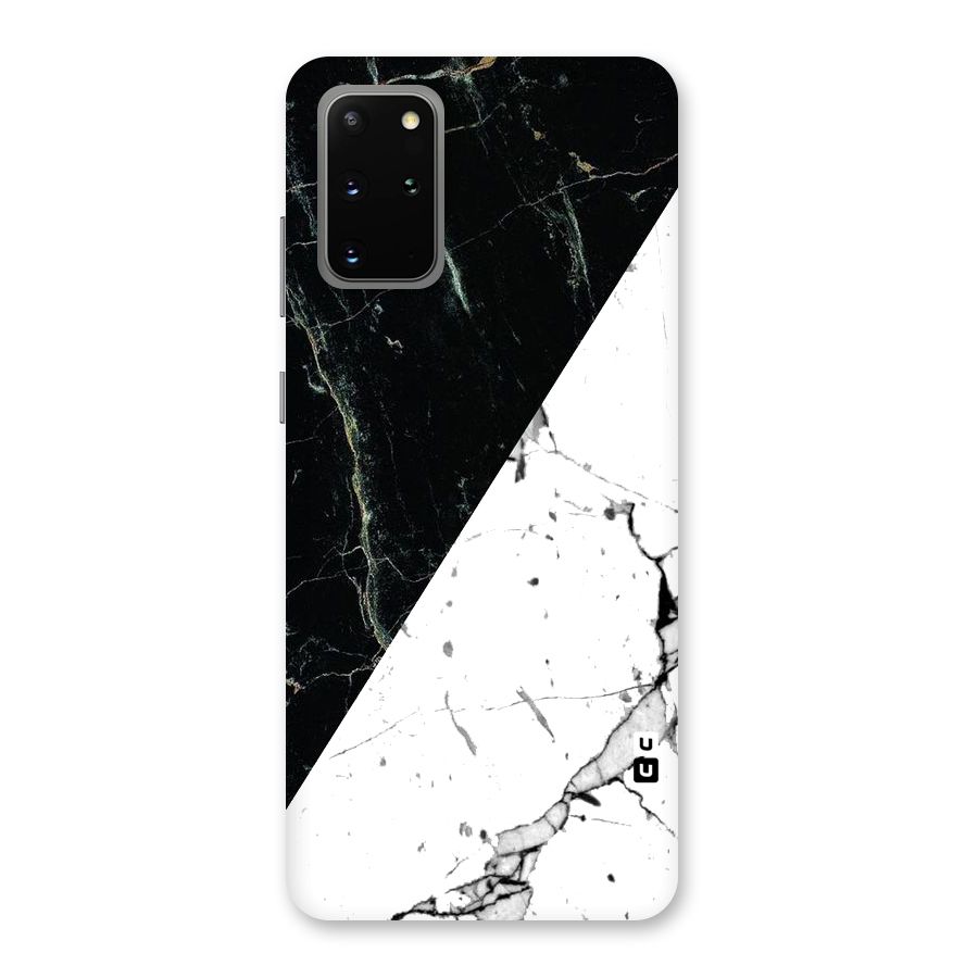 Stylish Diagonal Marble Back Case for Galaxy S20 Plus