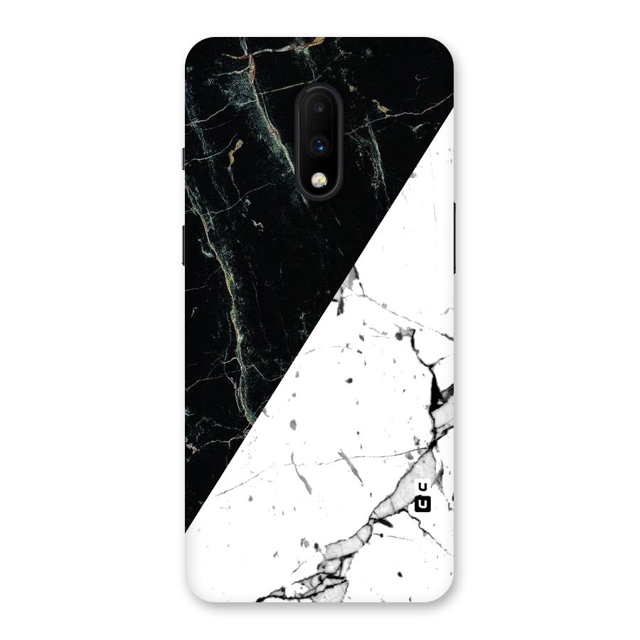 Stylish Diagonal Marble Back Case for OnePlus 7
