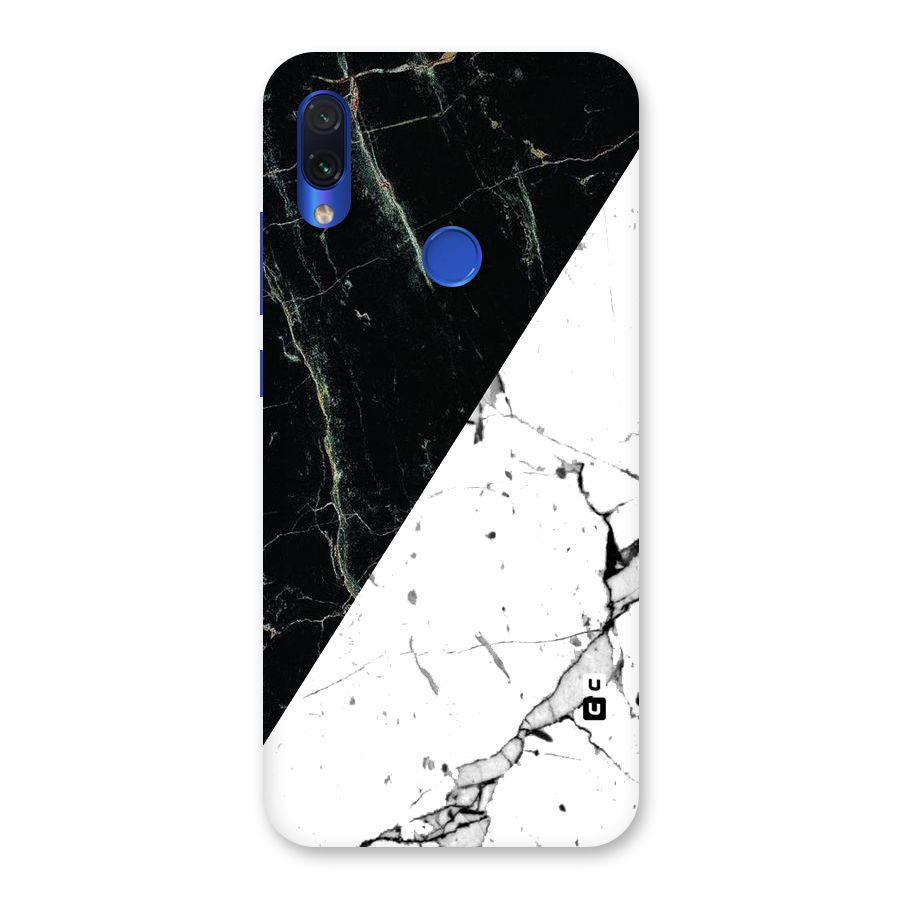 Stylish Diagonal Marble Back Case for Redmi Note 7