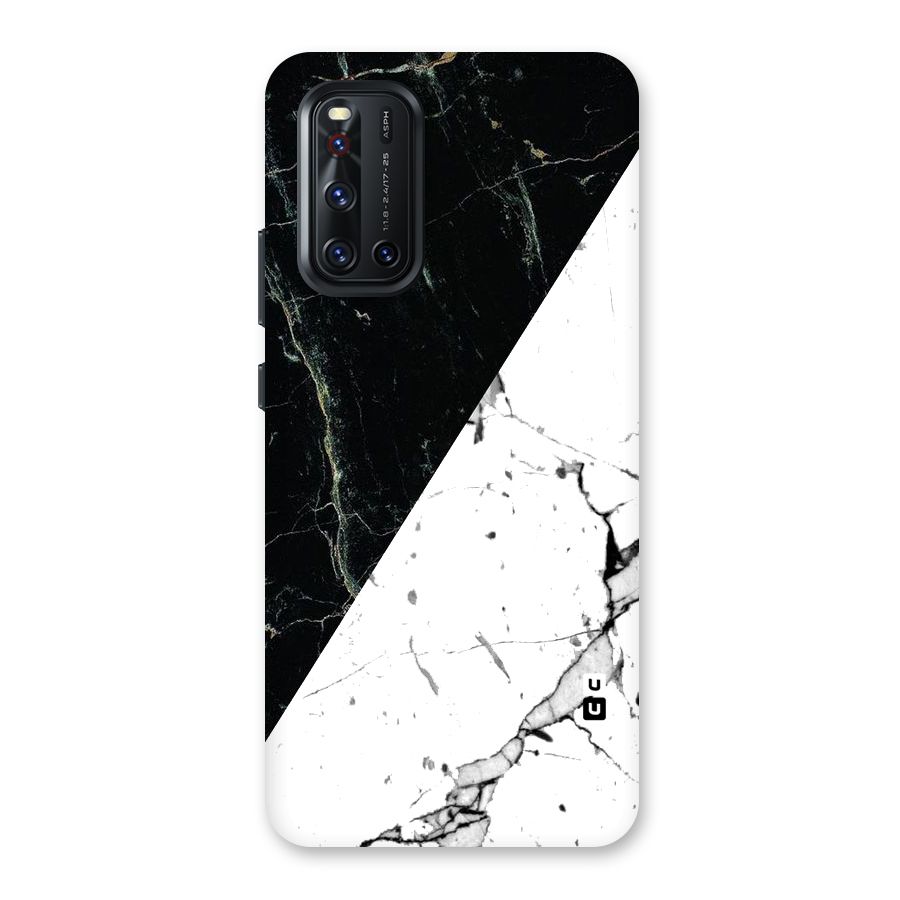 Stylish Diagonal Marble Back Case for Vivo V19