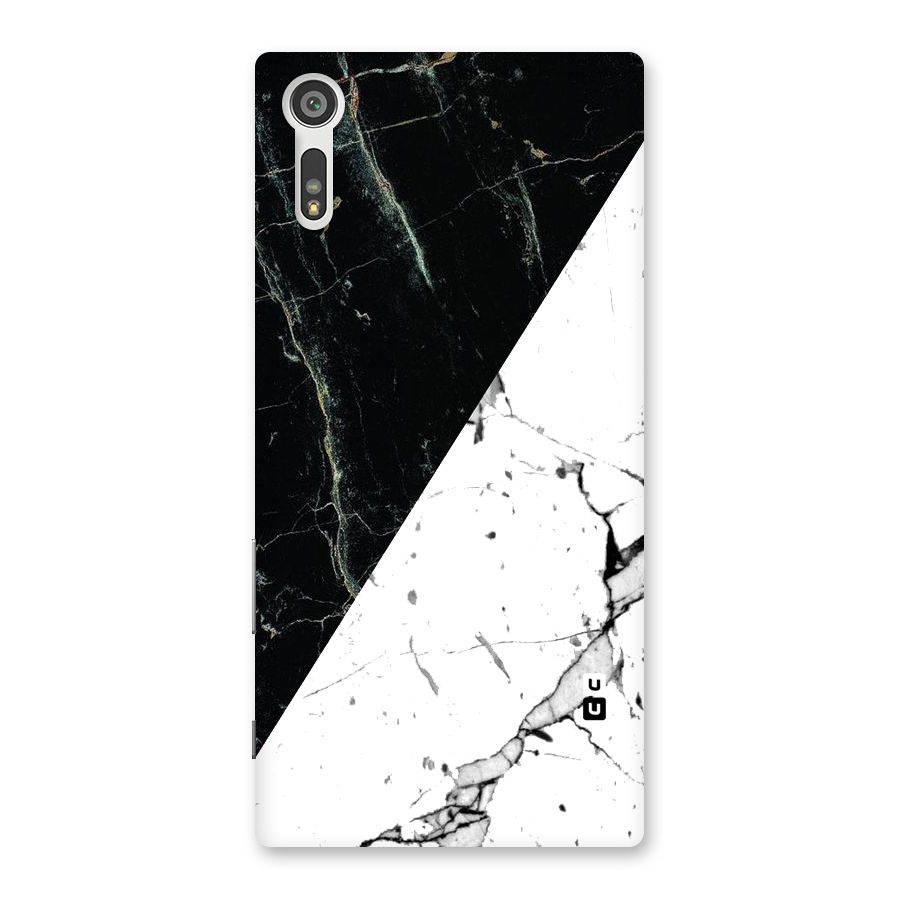 Stylish Diagonal Marble Back Case for Xperia XZ