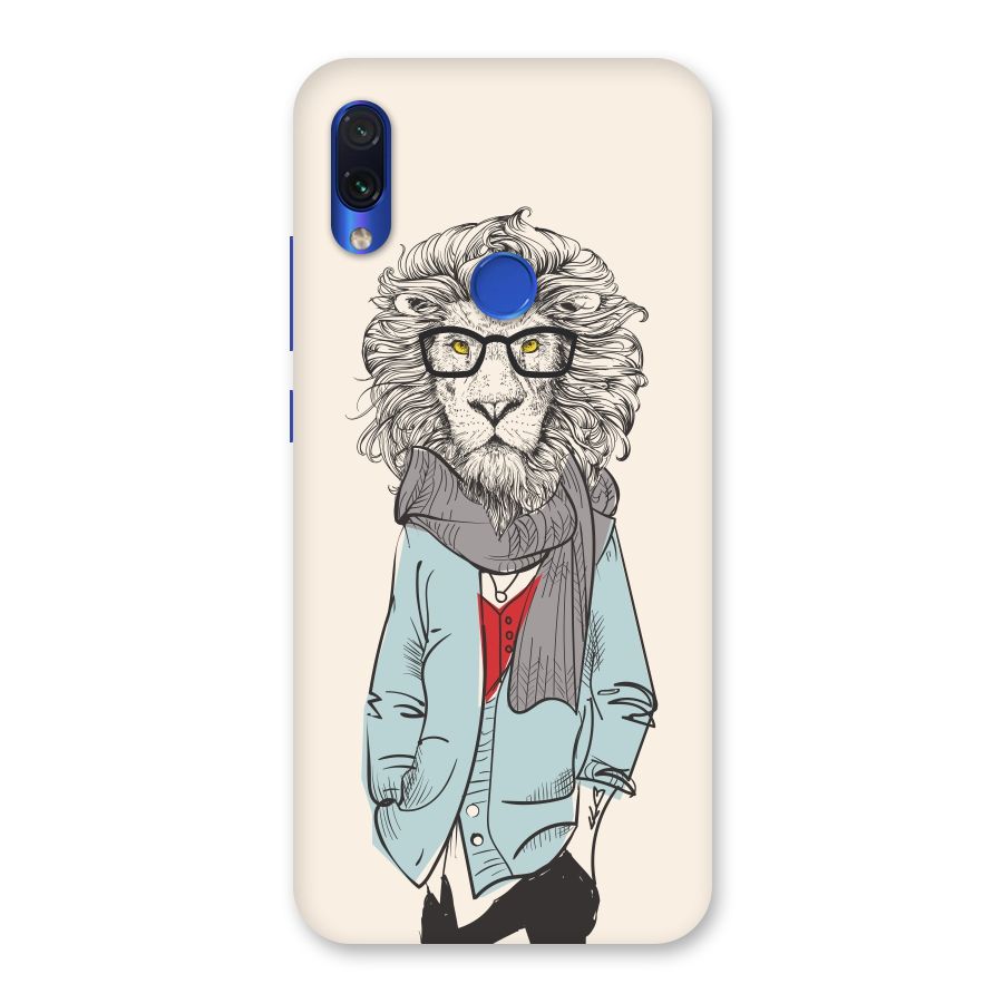 Stylish Lion Back Case for Redmi Note 7