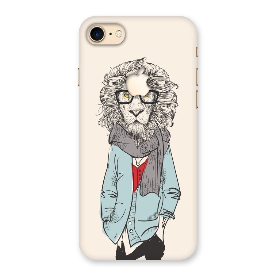 Stylish Lion Back Case for iPhone 7 Apple Cut