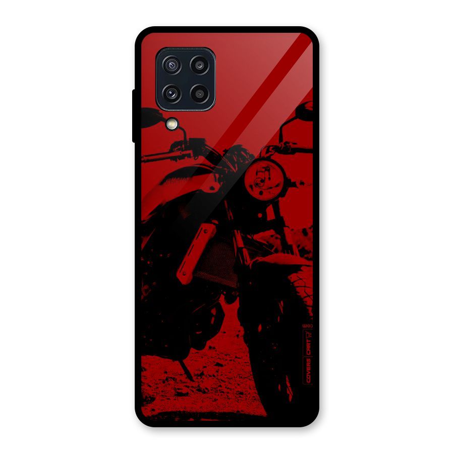 Stylish Ride Red Glass Back Case for Galaxy M32