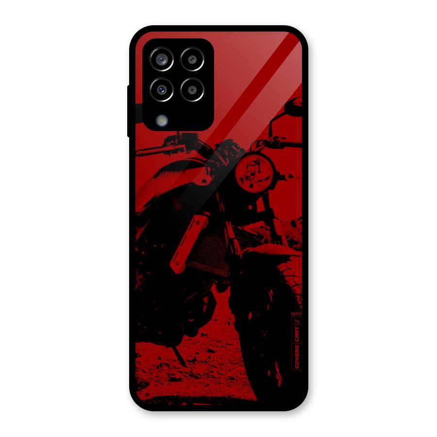 Stylish Ride Red Glass Back Case for Galaxy M33