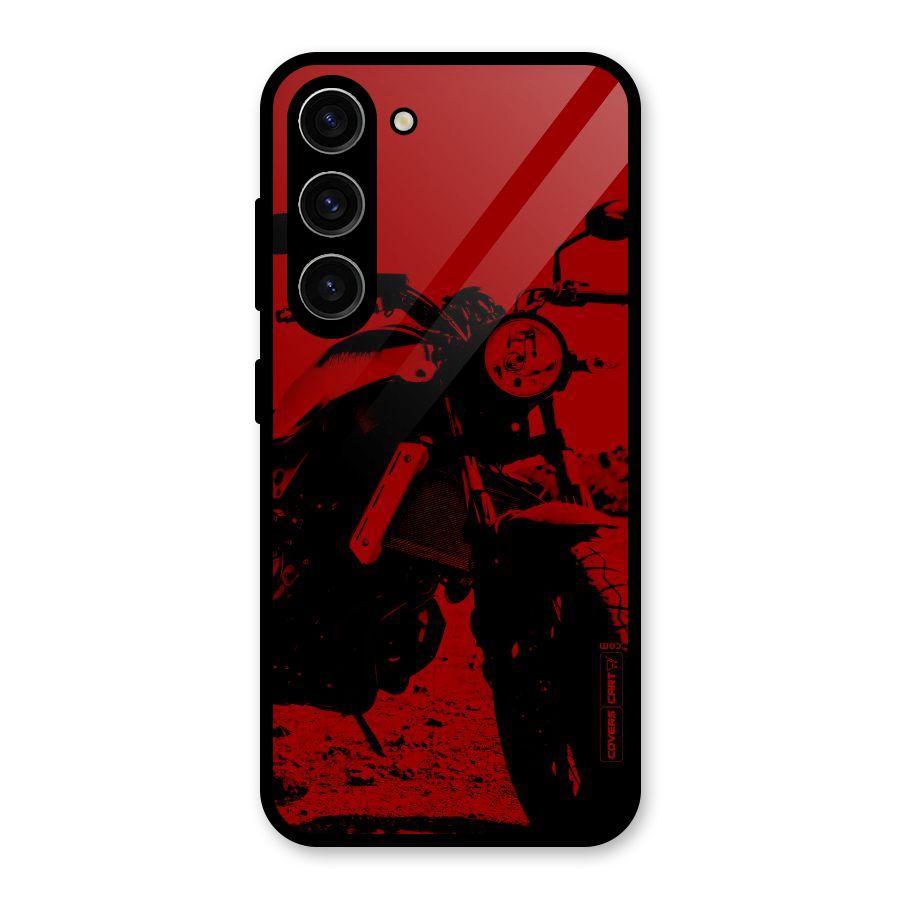 Stylish Ride Red Glass Back Case for Galaxy S23