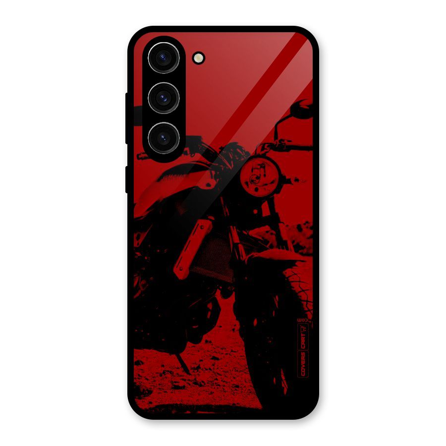Stylish Ride Red Glass Back Case for Galaxy S23 Plus
