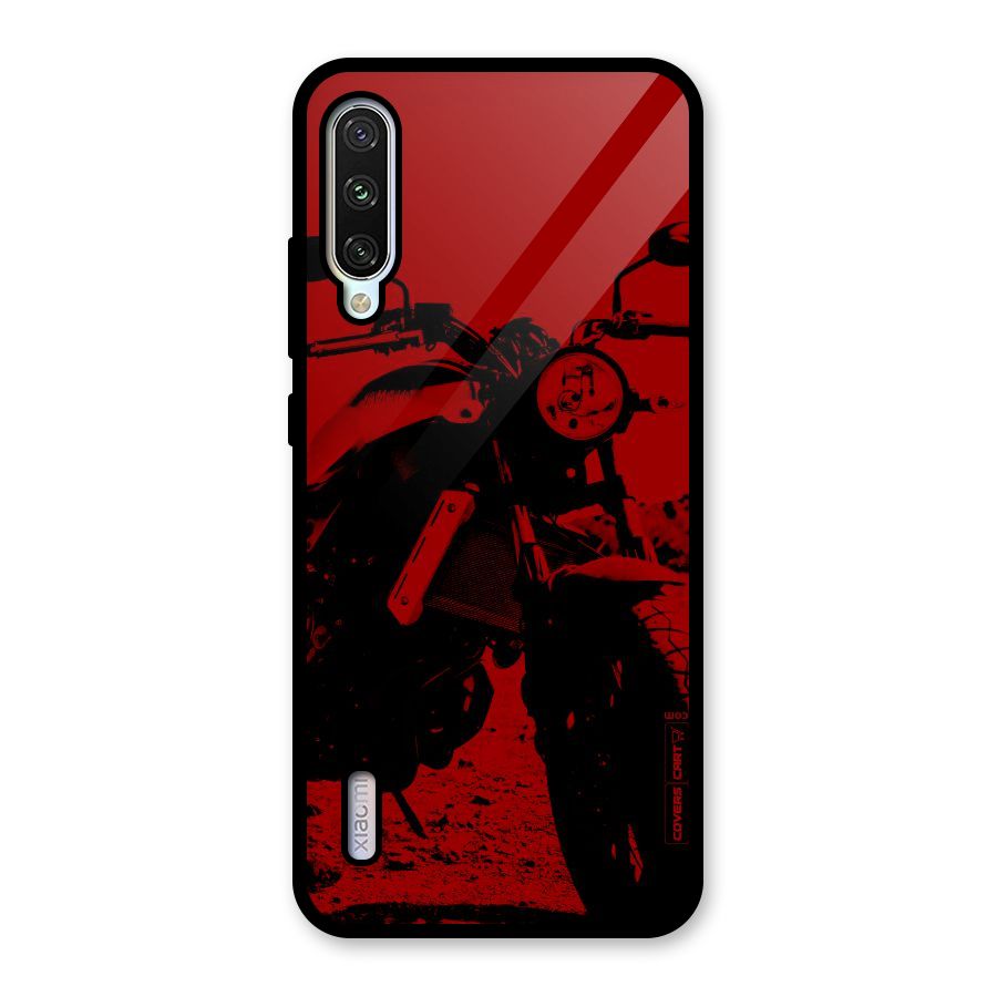 Stylish Ride Red Glass Back Case for Mi A3