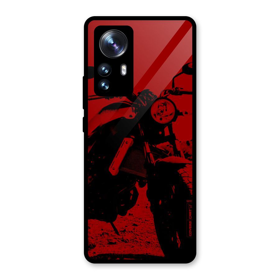 Stylish Ride Red Glass Back Case for Xiaomi 12 Pro