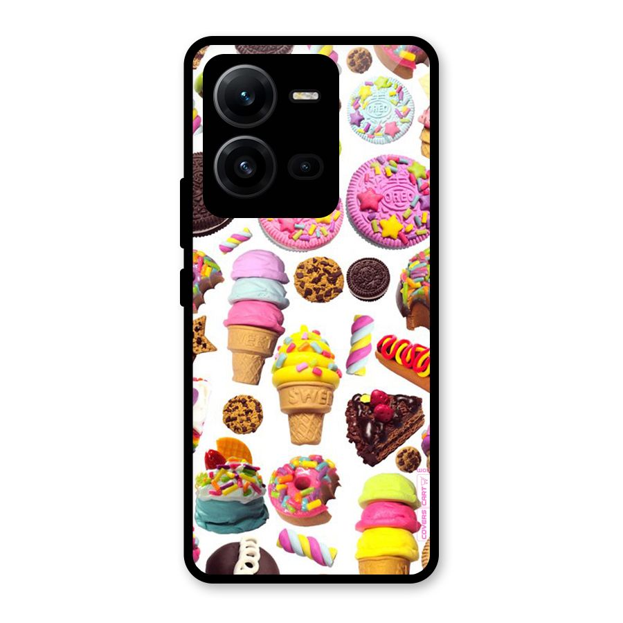 Sugar Rush Glass Back Case for Vivo V25