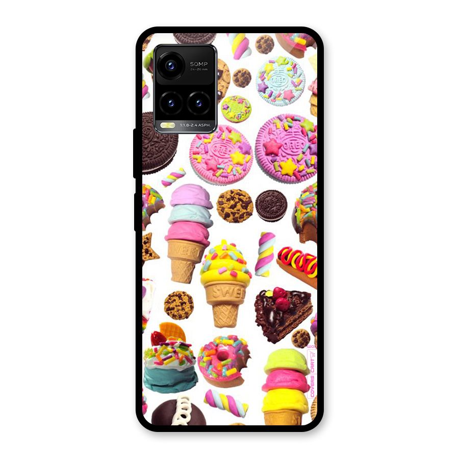 Sugar Rush Glass Back Case for Vivo Y21T