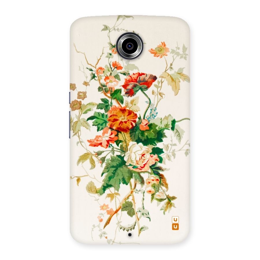 Summer Floral Back Case for Nexsus 6