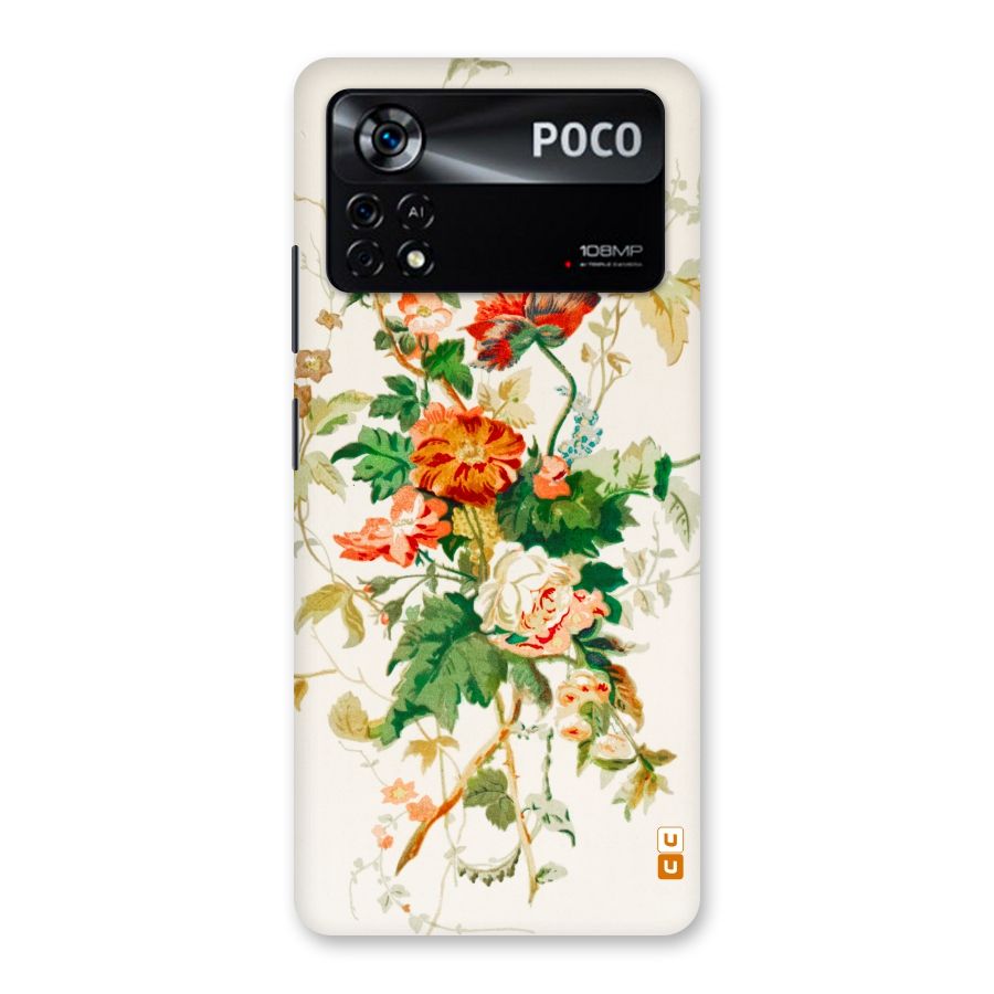 Summer Floral Back Case for Poco X4 Pro 5G