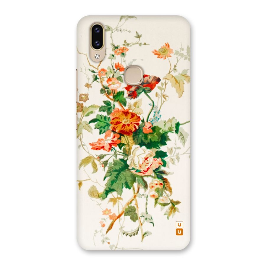Summer Floral Back Case for Vivo V9 Youth