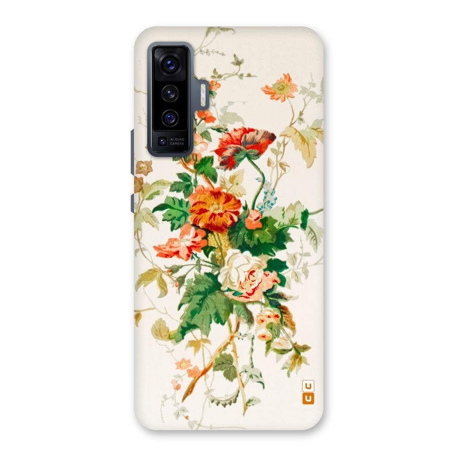 Summer Floral Back Case for Vivo X50