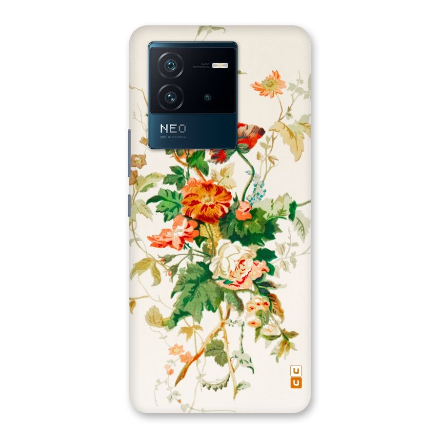 Summer Floral Back Case for Vivo iQOO Neo 6 5G