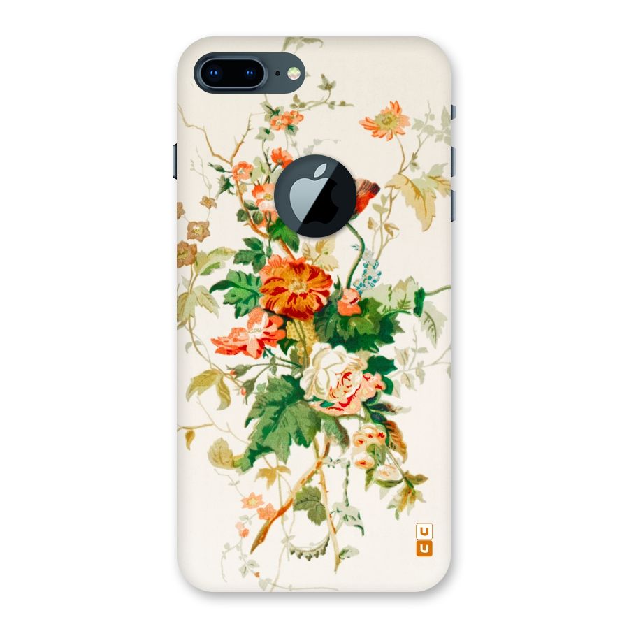 Summer Floral Back Case for iPhone 7 Plus Logo Cut