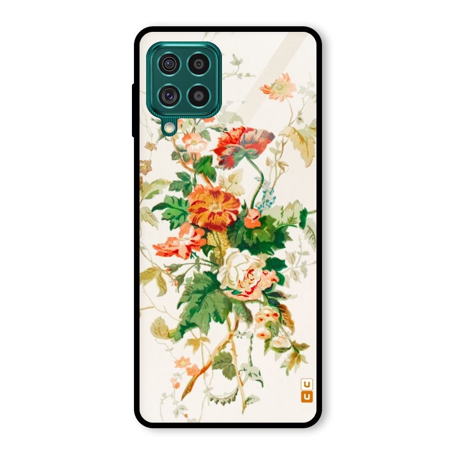 Summer Floral Glass Back Case for Galaxy F62