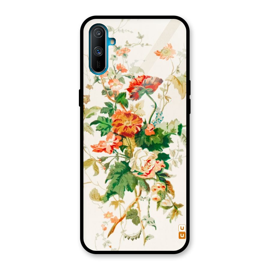 Summer Floral Glass Back Case for Realme C3