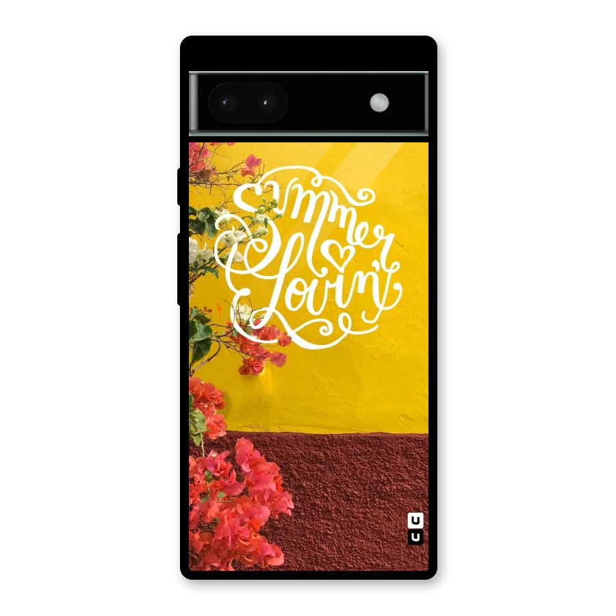 Summer Lovin Glass Back Case for Google Pixel 6a