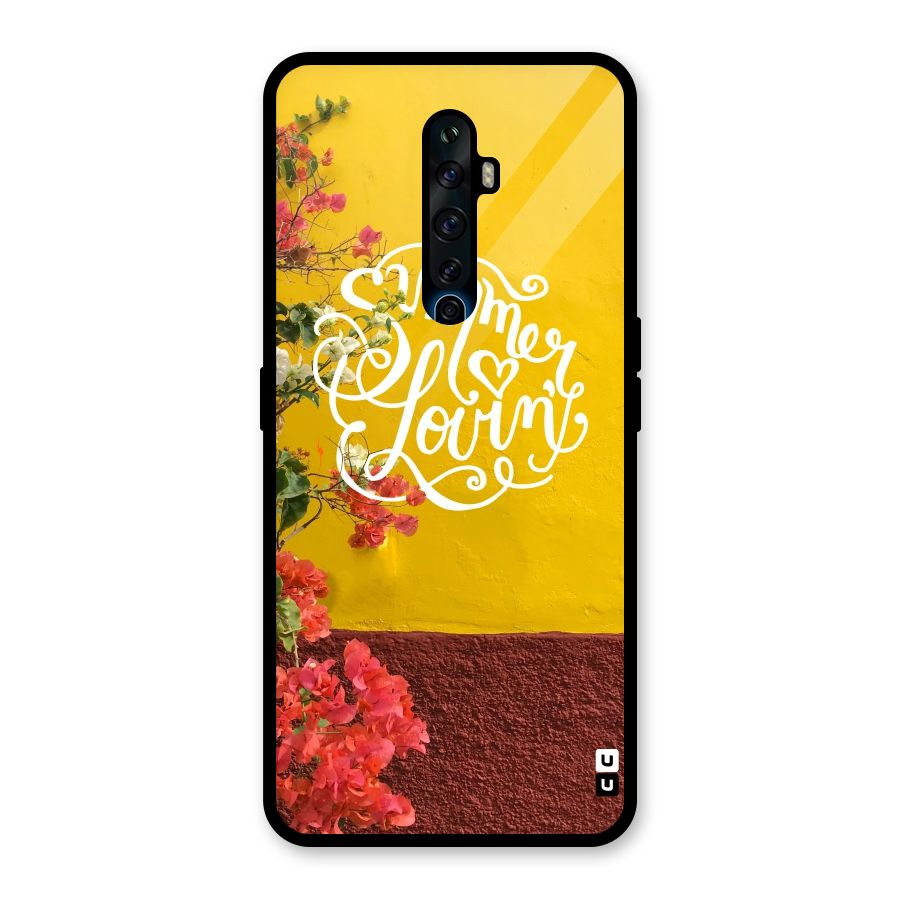 Summer Lovin Glass Back Case for Oppo Reno2 F