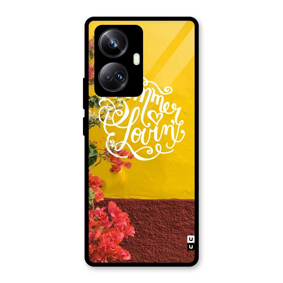 Summer Lovin Glass Back Case for Realme 10 Pro Plus