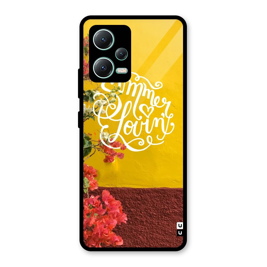 Summer Lovin Glass Back Case for Redmi Note 12 5G