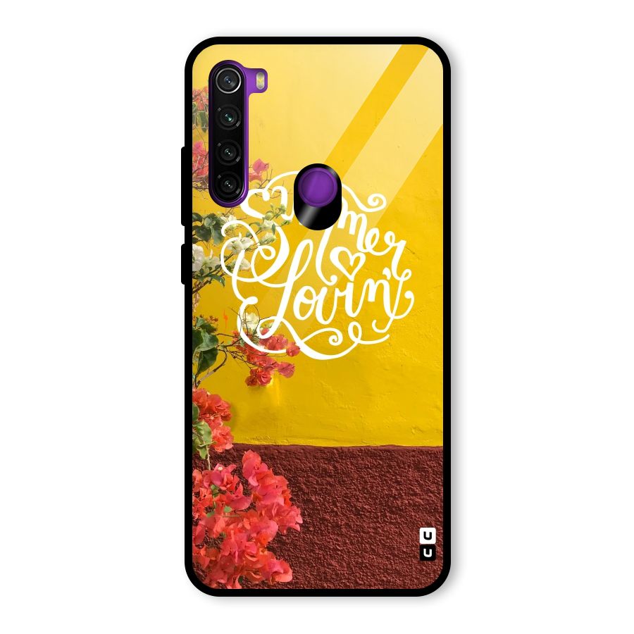 Summer Lovin Glass Back Case for Redmi Note 8