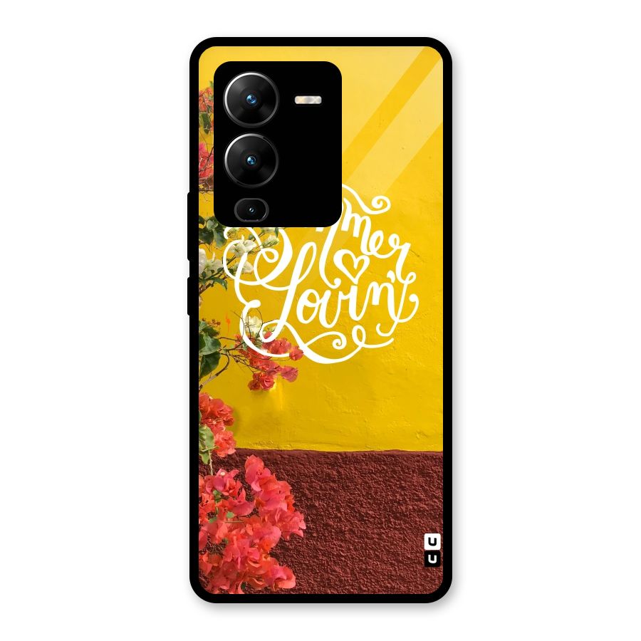 Summer Lovin Glass Back Case for Vivo V25 Pro