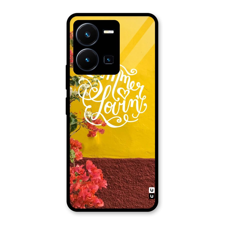 Summer Lovin Glass Back Case for Vivo Y35