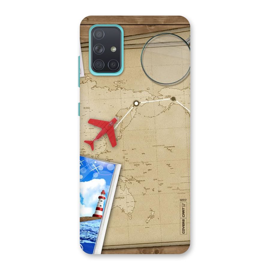 Summer Travel Back Case for Galaxy A71
