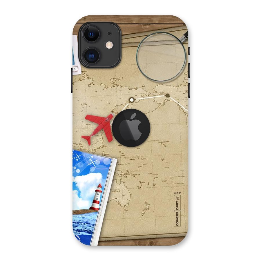 Summer Travel Back Case for iPhone 11 Logo Cut