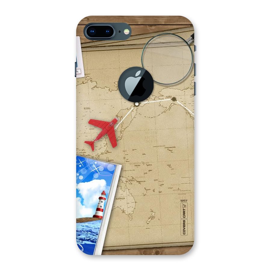 Summer Travel Back Case for iPhone 7 Plus Logo Cut