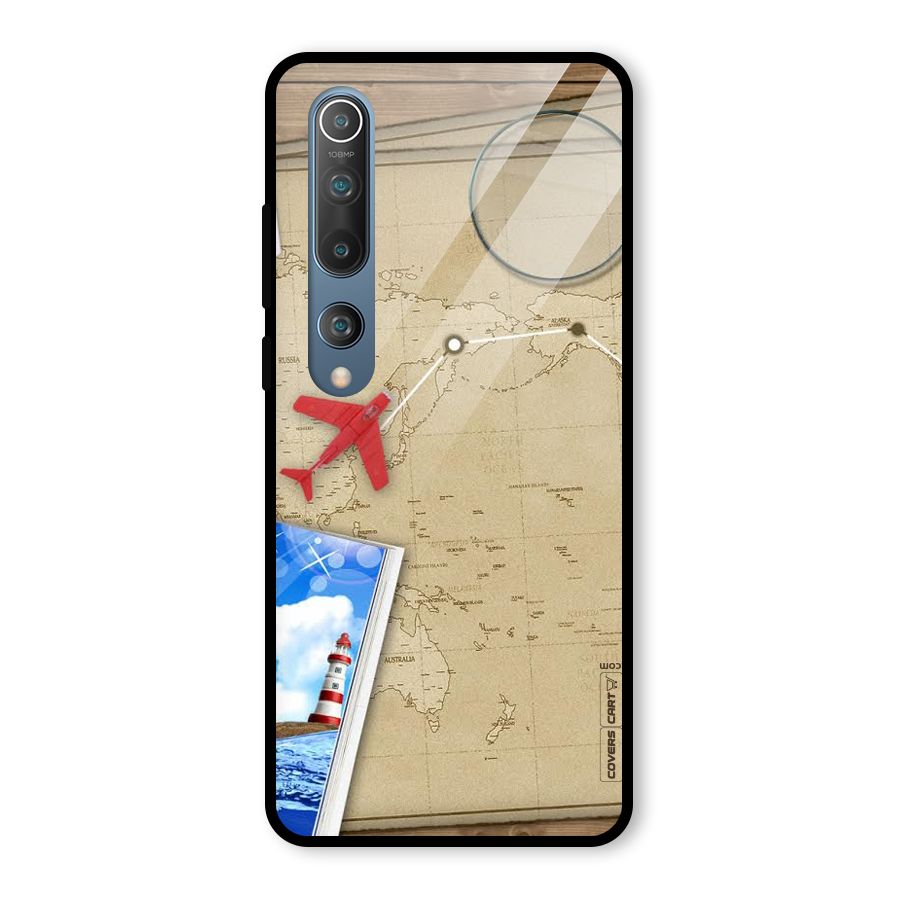 Summer Travel Glass Back Case for Mi 10