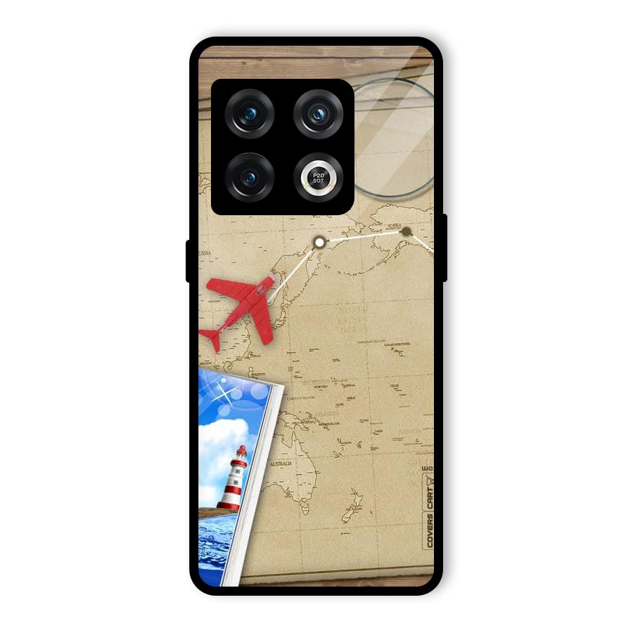 Summer Travel Glass Back Case for OnePlus 10 Pro 5G