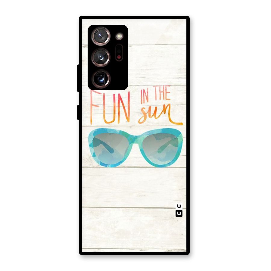 Sun Fun Glass Back Case for Galaxy Note 20 Ultra 5G