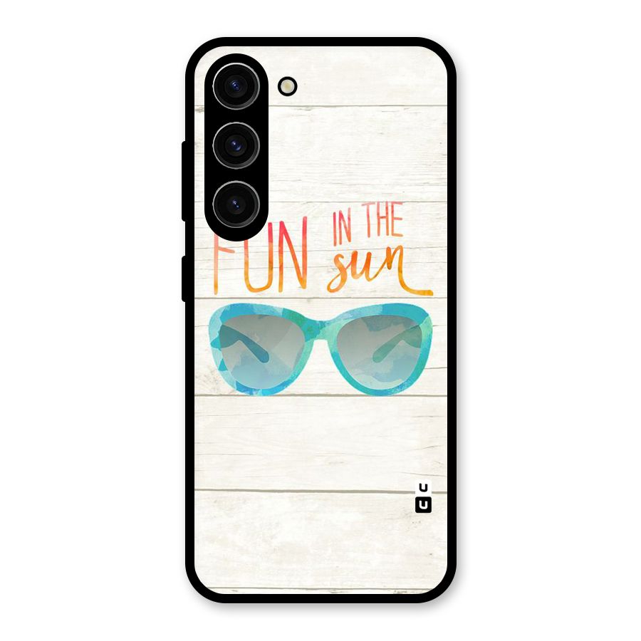 Sun Fun Glass Back Case for Galaxy S23