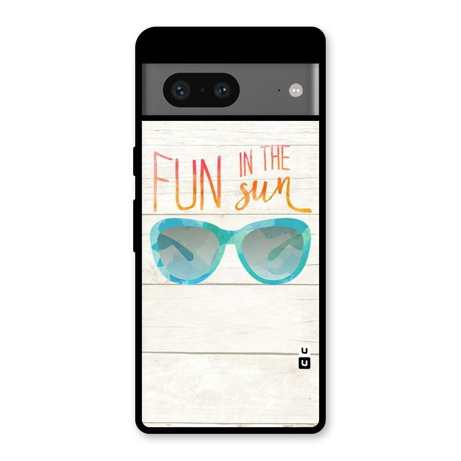 Sun Fun Glass Back Case for Google Pixel 7