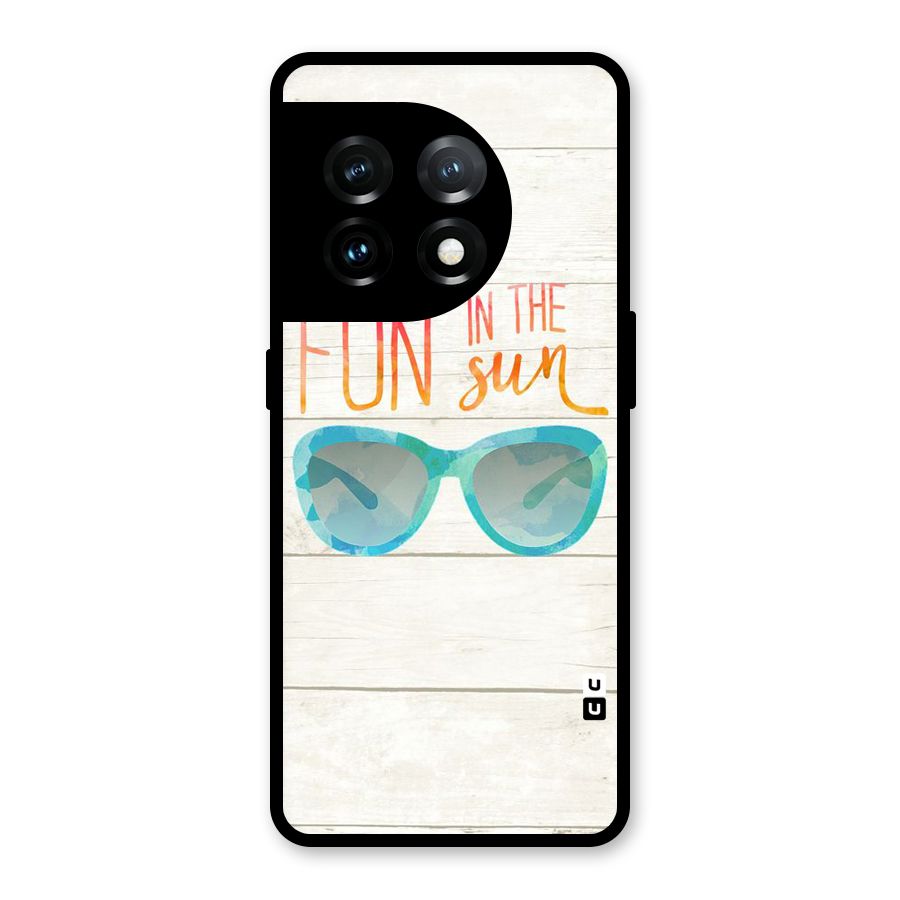 Sun Fun Glass Back Case for OnePlus 11