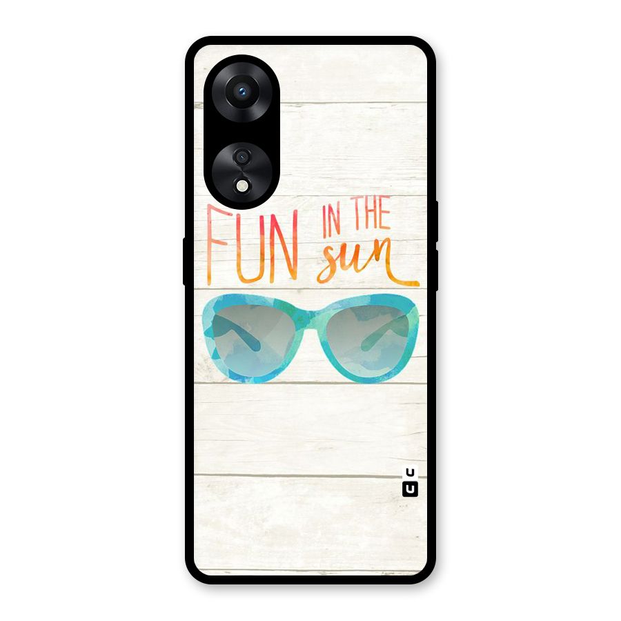 Sun Fun Glass Back Case for Oppo A78