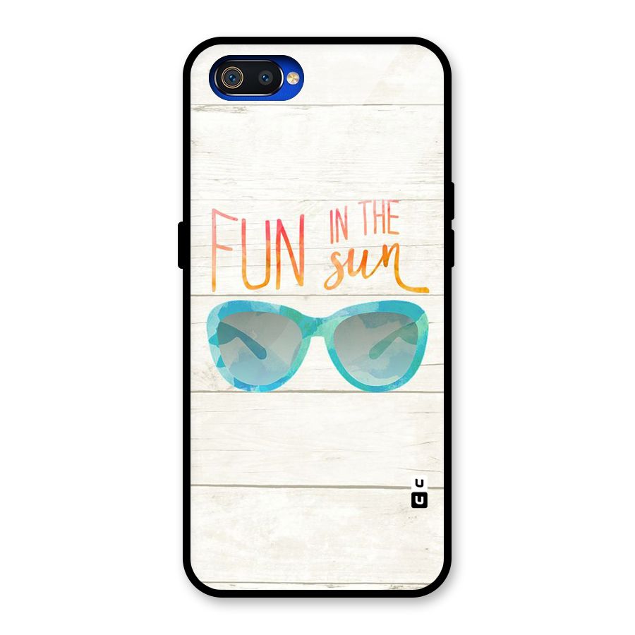 Sun Fun Glass Back Case for Realme C2